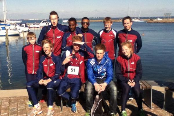 Ungdomslaget till Kyrkstafetten. Foto: Privat