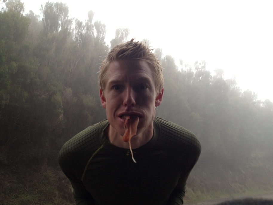 Anders är van att kötta. Här med parmaskinka. Foto: Jonas Schedin