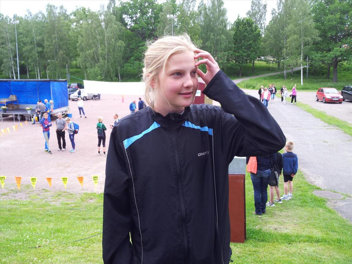 Martha var snabbast av tjejerna